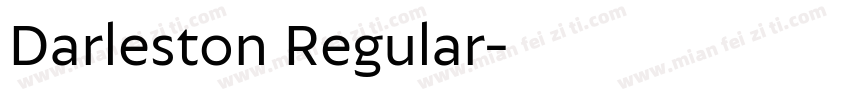 Darleston Regular字体转换
